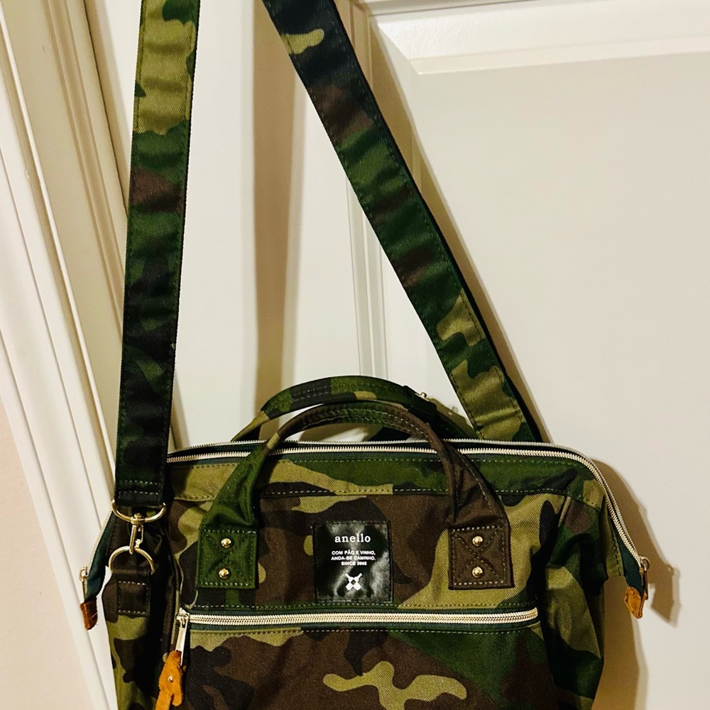 Anello Camouflage purse satchel.